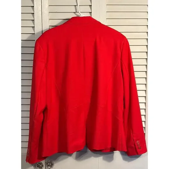 7th Avenue Design Studio New York And Company Red Blazer Size 20 - Picture 5 of 5